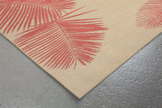 Trans Ocean Terrace Palm Coral Area Rug by Liora Manne Corner Shot Feature