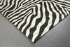 Trans Ocean Visions I Zebra Black Area Rug Corner Shot