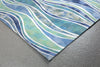 Trans Ocean Visions III Wave Blue Area Rug by Liora Manne Corner Shot Feature