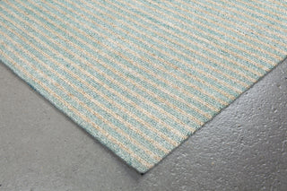 Trans Ocean Wooster Stripes Aqua Area Rug by Liora Manne Corner Shot Feature