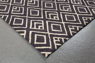 Trans Ocean Wooster Kuba Grey Area Rug by Liora Manne Corner Shot Feature