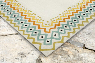 Trans Ocean Capri Ethnic Border Natural Area Rug by Liora Manne 