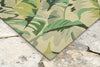 Trans Ocean Capri Palm Leaf Green Area Rug by Liora Manne 