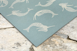 Trans Ocean Capri Mermaids Blue Area Rug by Liora Manne  Feature