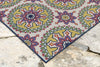 Trans Ocean Capri Moroccan Medallion Multi Area Rug Mirror by Liora Manne 