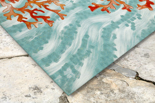 Trans Ocean Illusions Coral Wave Aqua Mirror by Liora Manne 