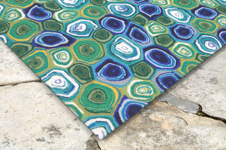 Trans Ocean Illusions Murano Swirls Caribbean Mirror by Liora Manne 