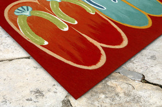 Trans Ocean Illusions Flip Flop Ombre Red Mirror by Liora Manne 