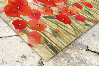 Trans Ocean Illusions Poppies Red Mirror by Liora Manne 