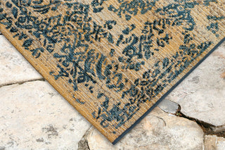 Trans Ocean Marina Tabriz Blue Area Rug Mirror by Liora Manne 