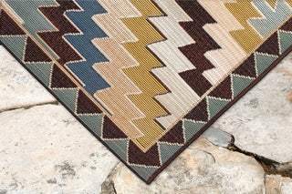 Trans Ocean Marina Anatolia Cool Area Rug Mirror by Liora Manne 