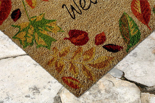 Trans Ocean Natura Welcome Leaves Natural Mirror by Liora Manne 