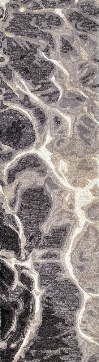 Trans Ocean Corsica Water Black/white Area Rug Mirror by Liora Manne Main Image