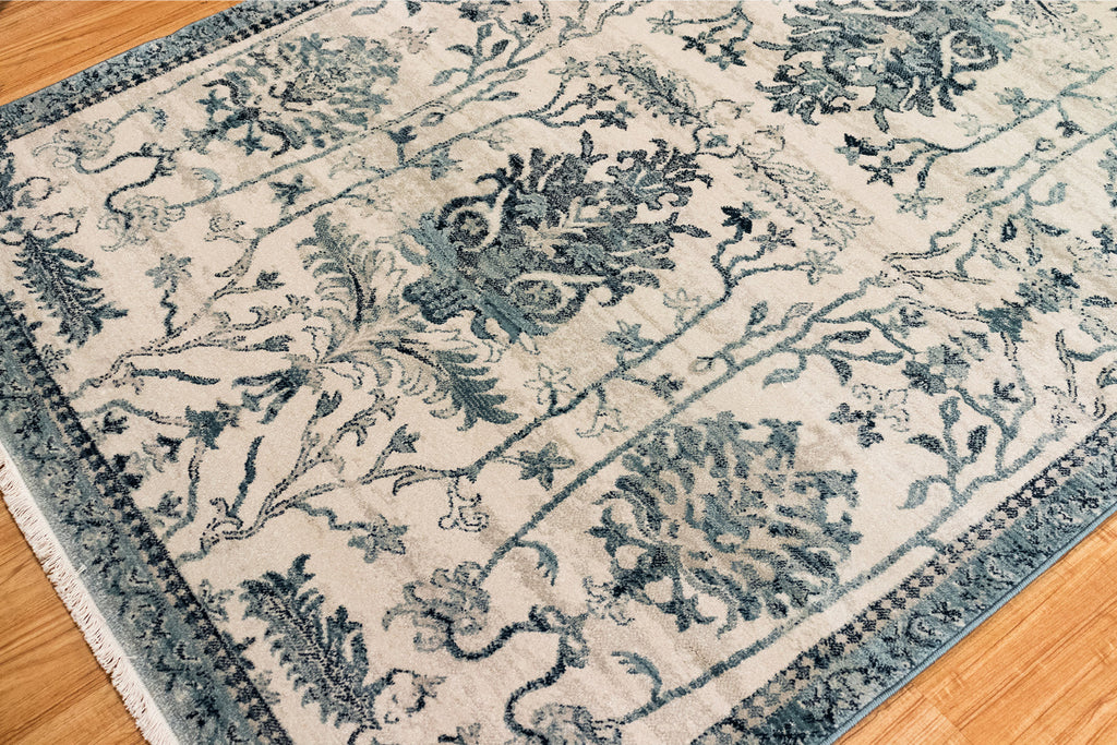 Trans Ocean Calais Brocade Ivory Area Rug by Liora Manne  Feature