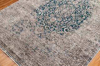 Trans Ocean Jasmine Medallion Blue Area Rug Mirror by Liora Manne 