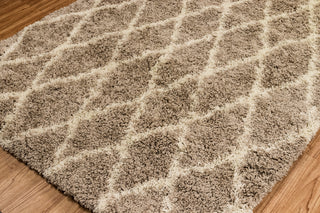 Trans Ocean Rio Diamonds Beige Area Rug Mirror by Liora Manne 