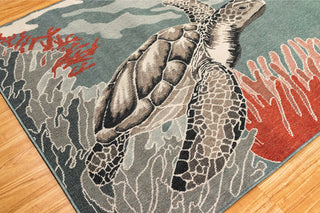 Trans Ocean Riviera Seaturtles Area Rug Mirror by Liora Manne 