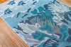 Trans Ocean Riviera Teal Area Rug Mirror by Liora Manne 