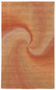 Trans Ocean Dunes Waves Rust Area Rug main image