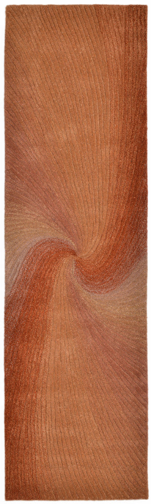 Trans Ocean Dunes Waves Rust Area Rug 2'3'' X 8'0'' Runner