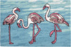 Trans Ocean Frontporch Flamingo Blue Area Rug Mirror by Liora Manne Main Image