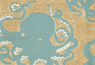 Trans Ocean Frontporch Octopus Blue Area Rug Main