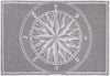 Trans Ocean Frontporch Compass Black/Grey Area Rug Mirror by Liora Manne main image