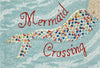 Trans Ocean Frontporch Mermaid Crossing Blue Area Rug Main