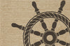 Trans Ocean Frontporch Ship Wheel Natural Area Rug by Liora Manne