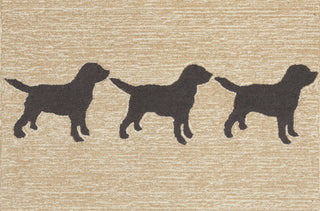 Trans Ocean Frontporch Doggies Natural Area Rug Main