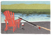 Trans Ocean Frontporch Lakeside Blue Area Rug by Liora Manne 2' 0'' X 3' 0''