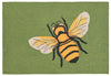 Trans Ocean Frontporch Bee Green Area Rug main image