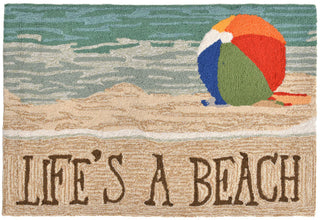 Trans Ocean Frontporch Life's A Beach Multi Area Rug Main