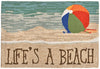 Trans Ocean Frontporch Life's A Beach Multi Area Rug by Liora Manne 2' 0'' X 3' 0''