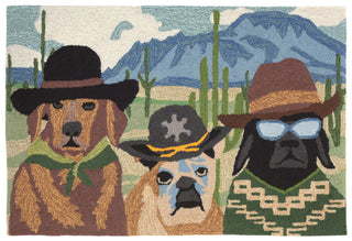 Trans Ocean Frontporch Ranch Patrol Green Area Rug Main