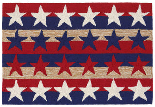 Trans Ocean Frontporch Stars and Stripes Red Area Rug Main