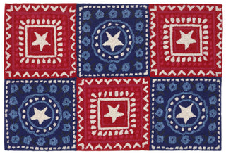 Trans Ocean Frontporch Bandana Red Area Rug Main