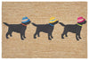 Trans Ocean Frontporch 3 Dogs Vacation Natural Area Rug 2' 0'' X 3' 0''