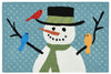 Trans Ocean Frontporch Snowman And Friends Blue Area Rug 2' 0'' X 3' 0''