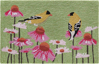 Trans Ocean Frontporch Goldfinch Green Area Rug Mirror by Liora Manne main image