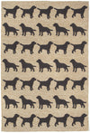 Trans Ocean Frontporch Doggies Natural Area Rug by Liora Manne main image
