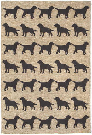 Trans Ocean Frontporch Doggies Natural Area Rug by Liora Manne main image