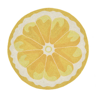 Trans Ocean Frontporch Lemon Slice Yellow Area Rug main image