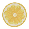 Trans Ocean Frontporch Lemon Slice Yellow Area Rug 3' 0'' Round