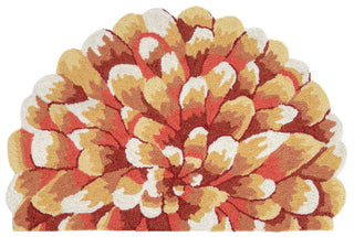 Trans Ocean Frontporch Mum Orange Area Rug Main