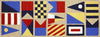 Trans Ocean Frontporch Signal Flags Natural Area Rug by Liora Manne 2'3'' X 6'0'' Runner