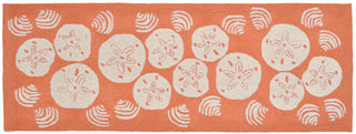 Trans Ocean Frontporch Shell Toss Orange Area Rug by Liora Manne 2'3'' X 6'0'' Runner