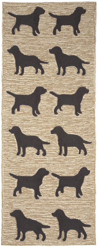 Trans Ocean Frontporch Doggies Natural Area Rug Main