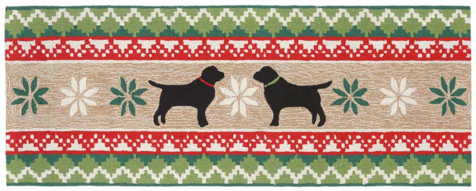 Trans Ocean Frontporch Nordic Dogs Natural Area Rug main image
