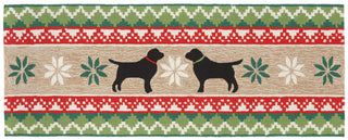 Trans Ocean Frontporch Nordic Dogs Natural Area Rug 2'3'' X 6'0'' Runner